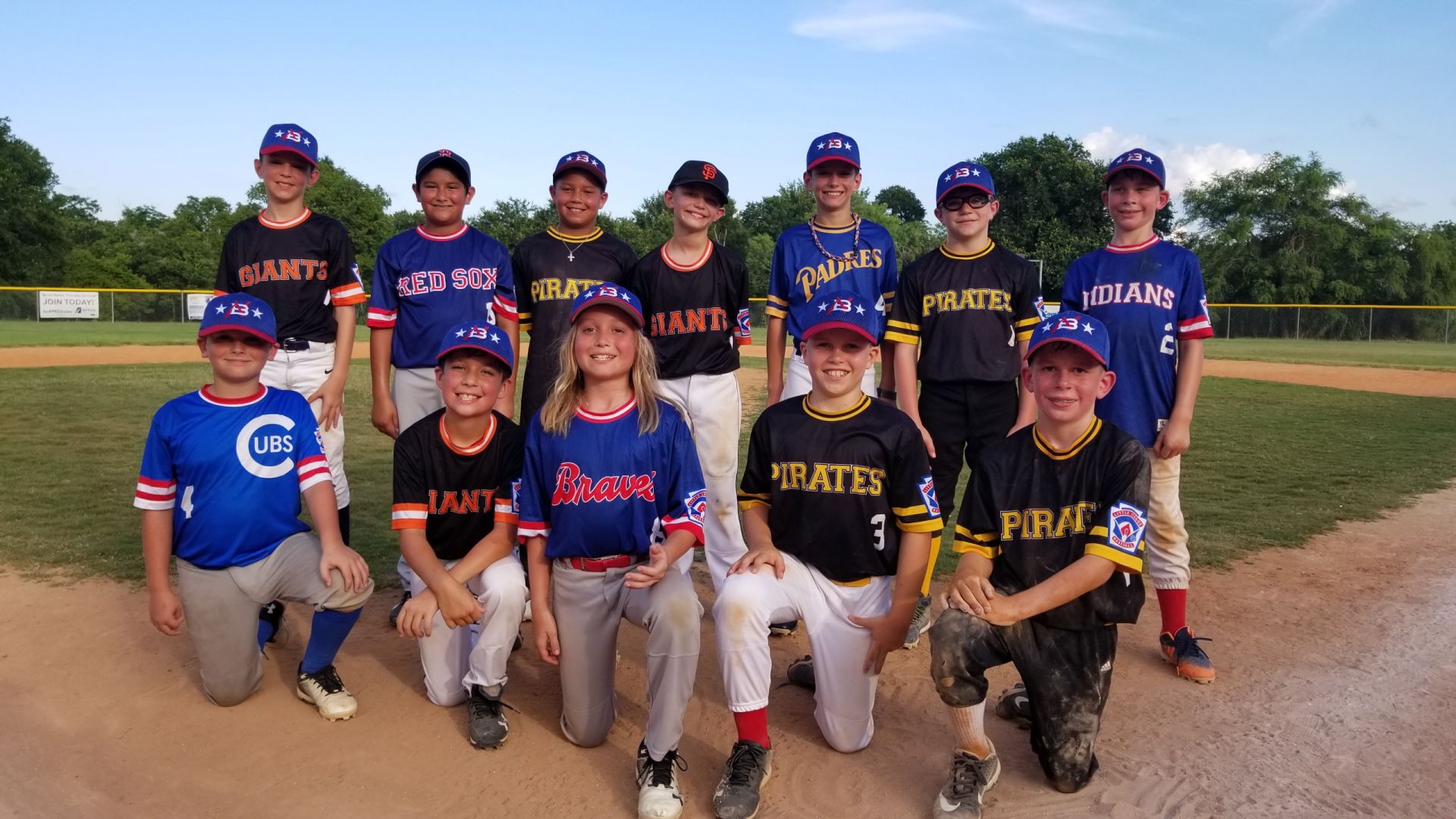 2019 New Braunfels Little League Red Minors Baseball All-Stars
